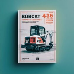Bobcat 435 Compact Excavator Operation /hydraulic/hydrostatic Electrical Wiring Diagrams PDF