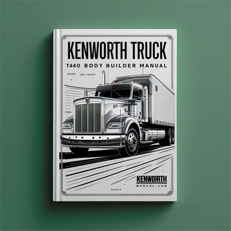 Kenworth Truck T440 T470 Body Builder Service Repair Workshop Manual PDF