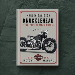 Harley Davidson Knucklehead 1940-1947 Service Repair Workshop Manual PDF