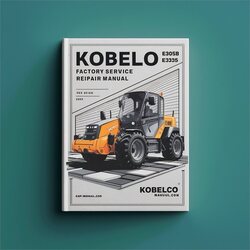 Kobelco E305B Service Repair Workshop Manual PDF