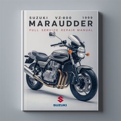 1999 Suzuki Marauder Models VZ800 Service Repair Workshop Manual PDF