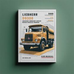 Liebherr D9308 Diesel Engine Service Repair Workshop Manual PDF