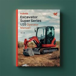 KUBOTA Bagger Super Serie U25 Bedienungsanleitung