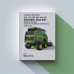 John Deere 335 375 385 435 535 Round Balers (TM1472) Service Repair Workshop Manual PDF