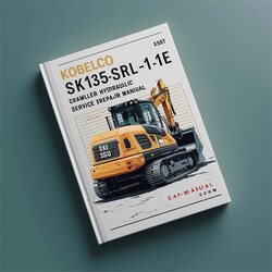 Kobelco Sk135srl-1e Crawler Hydraulic Excavator Service Repair Workshop Manual PDF
