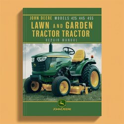 Manual de Reparación de Tractores de Césped y Jardín John Deere Modelos 425, 445, 455