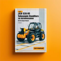 JCB 530-95 TELESCOPIC Handlers (LOADALL) SN 0561000-0580000 Manual de servicio y reparación 