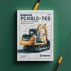 Komatsu Pc400lc-7e0 Hydraulic Excavator (serial Number: A87001 Up) Service Repair Workshop Manual PDF