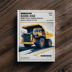 Komatsu 930E-4SE Dump Truck (serial Number: A30727-a30756) Service Repair Workshop Manual PDF
