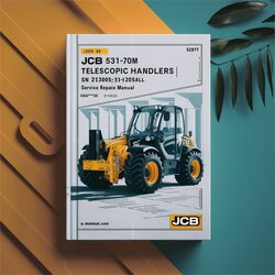 JCB 531-70WM Telescopic Handlers (LOADALL) SN 2183053-2183999 Service Repair Workshop Manual PDF
