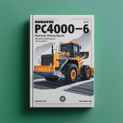 Komatsu Pc4000-6 Hydraulic Mining Shovel Operation (serial Number: 8172) Service Repair Workshop Manual PDF