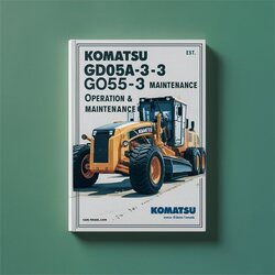 Komatsu Gd605a-3 Gd655a-3 Motor Grader Operation Service Repair Workshop Manual PDF