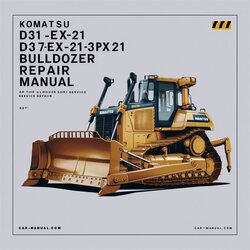 Komatsu D31EX-21 D31PX-21 D37EX-21 D37PX-21 D39EX-21 D39PX-21 Bulldozer Service Repair Workshop Manual PDF