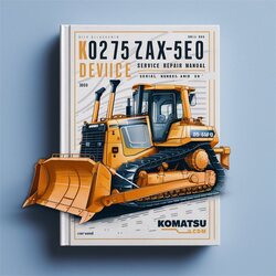 Komatsu D275ax-5e0 Bulldozer (serial Number: 30001 Up) Service Repair Workshop Manual PDF