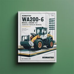 Komatsu WA200-6 Wa200pz-6 Wheel Loader (serial Number: 70001 Up) Service Repair Workshop Manual PDF