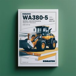 Komatsu WA380-5 Wheel Loader Operation (serial Number: 60001 Up) Maintenance Serial Service Repair Workshop Manual PDF