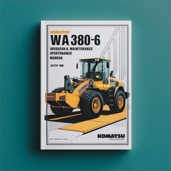 Komatsu WA380-6 Wheel Loader Operation (serial Number: 65799 Up) Service Repair Workshop Manual PDF