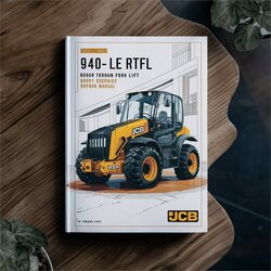 JCB 940-2 LE Rtfl (rough Terrain Fork Lift) SN 0822000-0823755 Service Repair Workshop Manual PDF