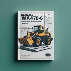 Komatsu WA470-6 Wheel Loader Operation (serial Number: 85001 Up) Service Repair Workshop Manual PDF