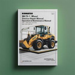 Komatsu WA70-1 Wheel Loader Operation (serial Number: 10001 Up) Service Repair Workshop Manual PDF