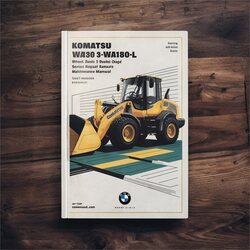 Komatsu WA180-3 Wa180l-3 Wheel Loader Operation Service Repair Workshop Manual PDF