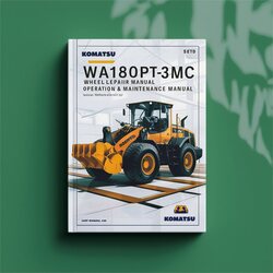 Komatsu Wa180pt-3mc Wheel Loader Operation (serial Number: A88001 Up) Service Repair Workshop Manual PDF