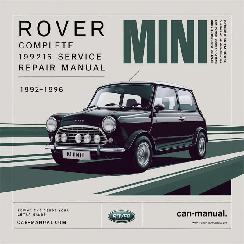 1992-1996 Rover Mini Service Repair Workshop Manual PDF