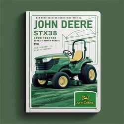 JOHN DEERE STX38 LAWN Tractor Manual de servicio y reparación 