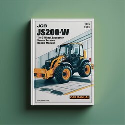 JCB JS200W Tier 3 Wheel Excavator SN 2143862-2143863 Manual de servicio y reparación 