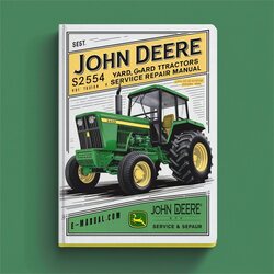 John Deere S2554 Scotts Yard Garden Tractors Service Repair Workshop Manual PDF