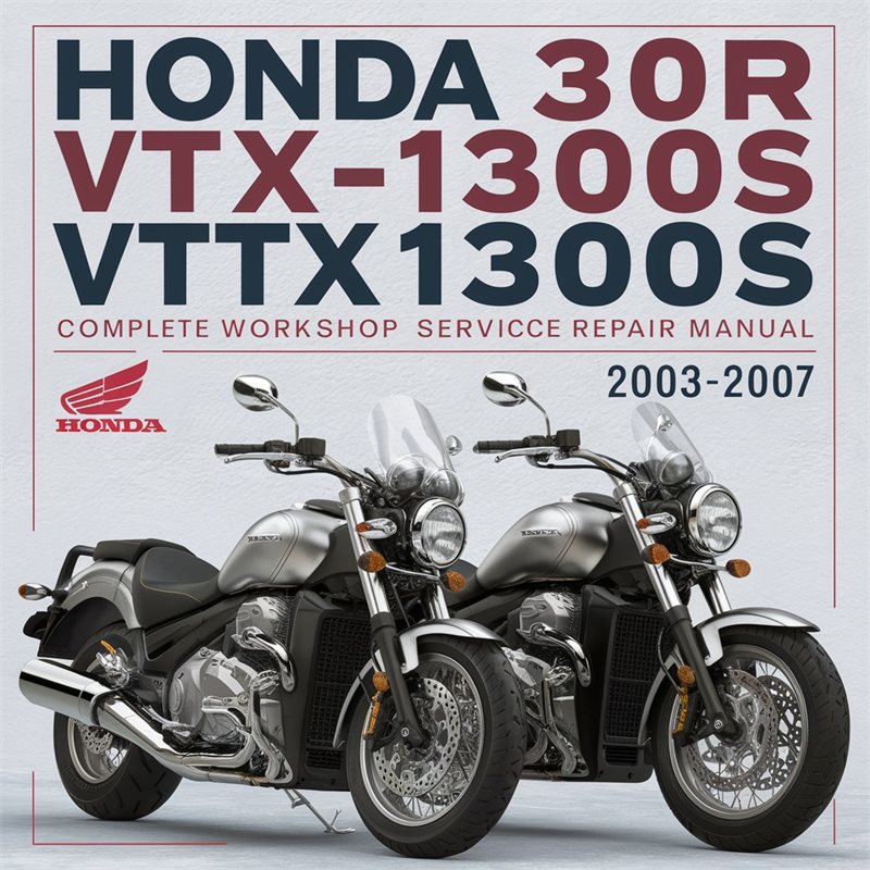 2003-2007 Honda Z Series VTX1300R VTX1300S Service Repair Workshop Manual PDF