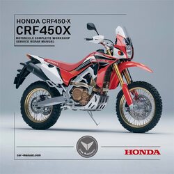 2005-2013 Honda CRF Series CRF450X CRF450 Motorcycle Service Repair Workshop Manual PDF