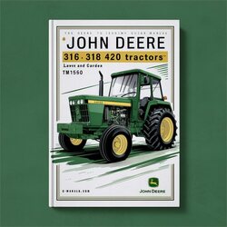 John Deere 316 318 420 Lawn Garden Tractors (TM1590) Service Repair Workshop Manual PDF