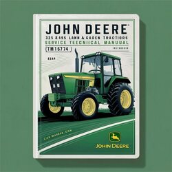 John Deere 325 345 Lawn Garden Tractors (TM1574) Service Repair Workshop Manual PDF
