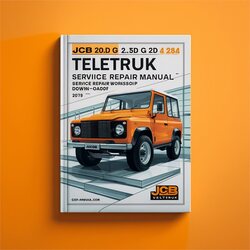 JCB 2.0d G 2.5d 3.0d 4x4 3.5d Teletruk F Service Repair Workshop Manual PDF