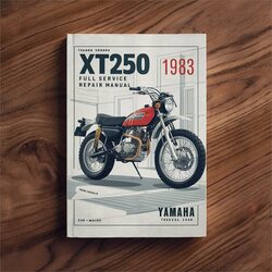 1983 Yamaha XT Models XT250 250 Service Repair Workshop Manual PDF