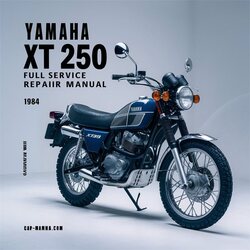 1984 Yamaha XT Models XT250 250 Service Repair Workshop Manual PDF