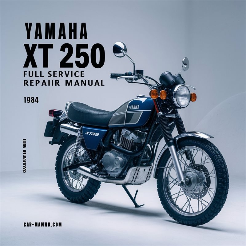 1984 Yamaha XT Models XT250 250 Service Repair Workshop Manual PDF
