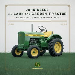 John Deere 110 Lawn Garden Tractor SN 250 001 UP Service Repair Workshop Manual PDF