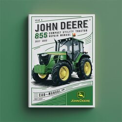 John Deere 855 Compact Utility Tractor Manual de servicio y reparación 