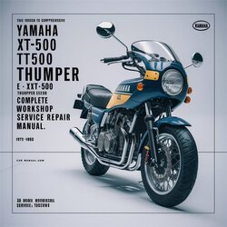 1975-1983 Yamaha SR Models XT500 SR500 TT500 Thumper Motorcycle Service Repair Workshop Manual PDF