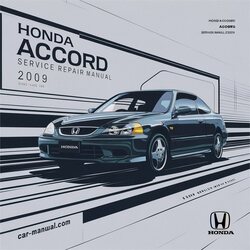 2008-2009 Honda Accord Service Repair Workshop Manual PDF