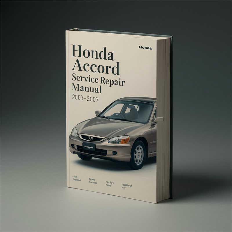 2003-2007 Honda Accord Service Repair Workshop Manual PDF