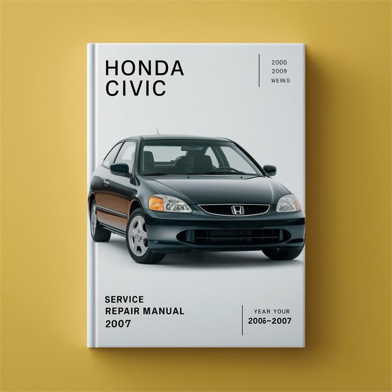 2006-2007 Honda Civic Service Repair Workshop Manual PDF