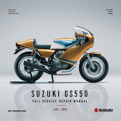 1979 Suzuki GS Series GS550 Service Repair Workshop Manual PDF