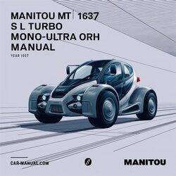 Manitou MT 1637 SL Turbo MONO-ULTRA ORH Parts Catalog PDF