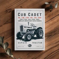 Cub Cadet 86 108 109 128 129 149 169 800 1000 1200 1250 1450 1650 Series Garden Tractor Service Repair Workshop Manual PDF