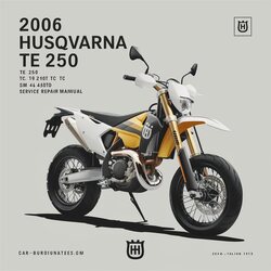 2006 Husqvarna SMR Models TE 250 450 510 TC SM 400 R 450-R Motorcycle Service Repair Workshop Manual PDF