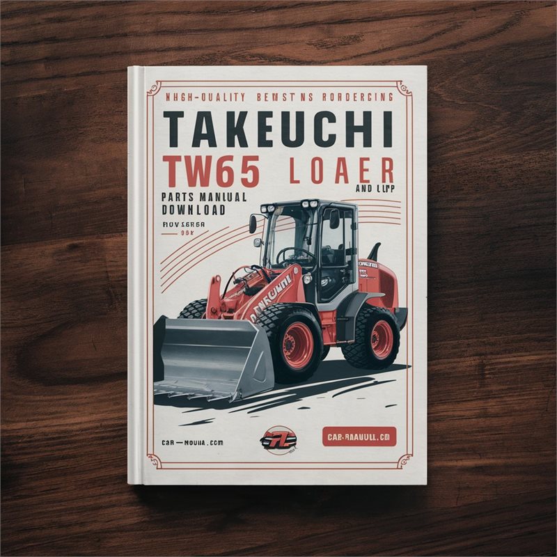 Takeuchi TW65 Wheel Loader Parts (sn E106266 Up) Catalog PDF