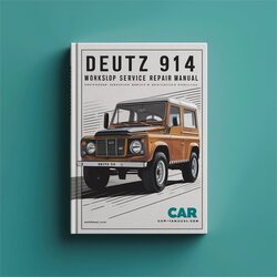 Deutz 914 Engine Service Repair Workshop Manual PDF